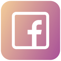 Facebook com preenchimento sólido