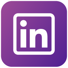 Linkedin com preenchimento sólido