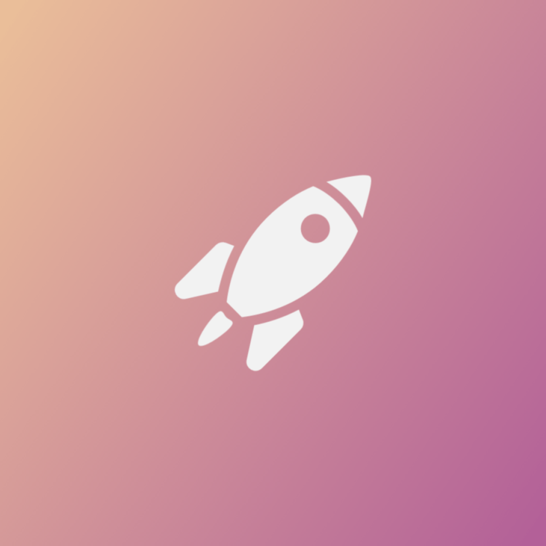 Foguete com preenchimento sólido