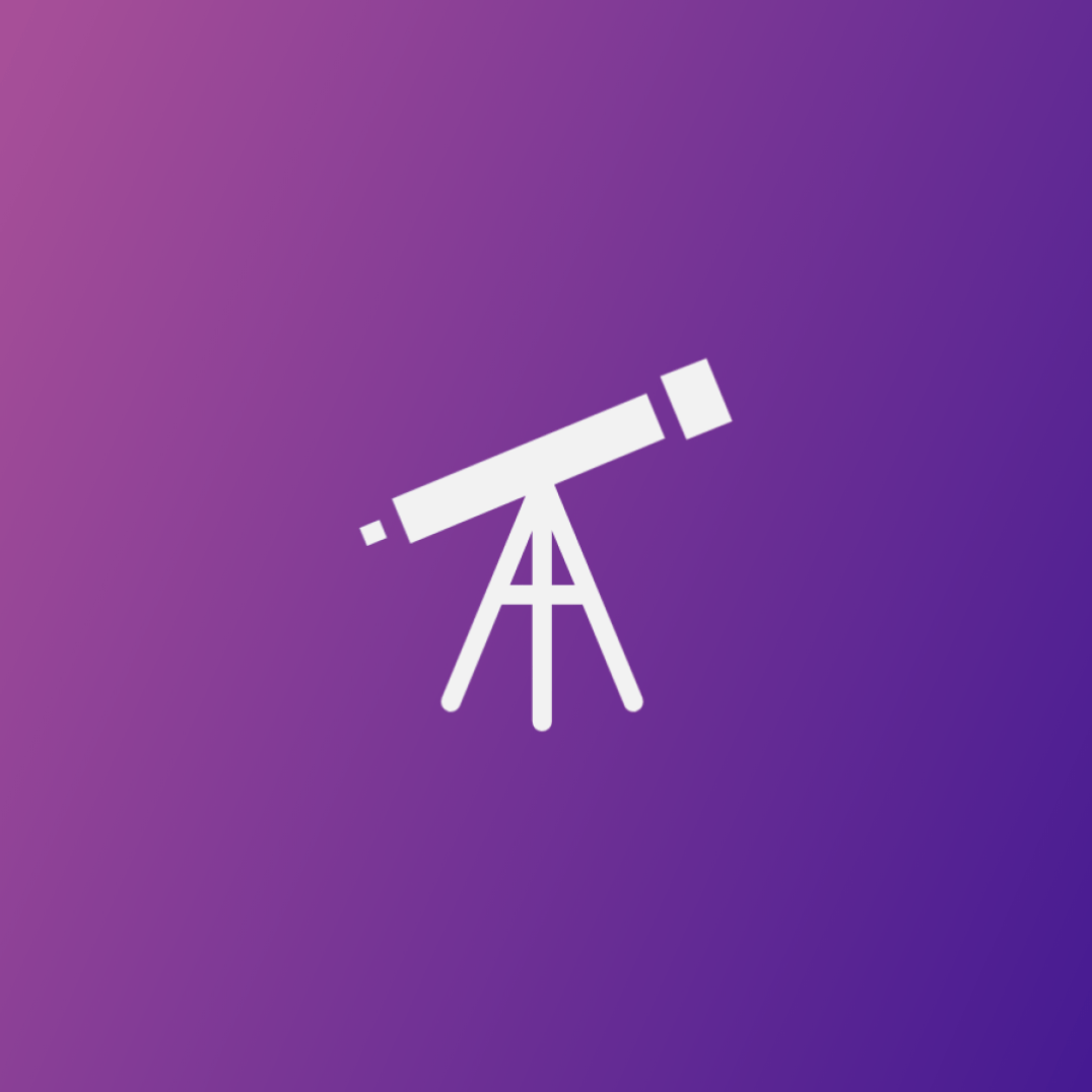 Telescópio com preenchimento sólido