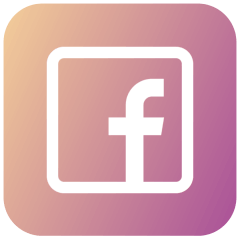 Facebook com preenchimento sólido